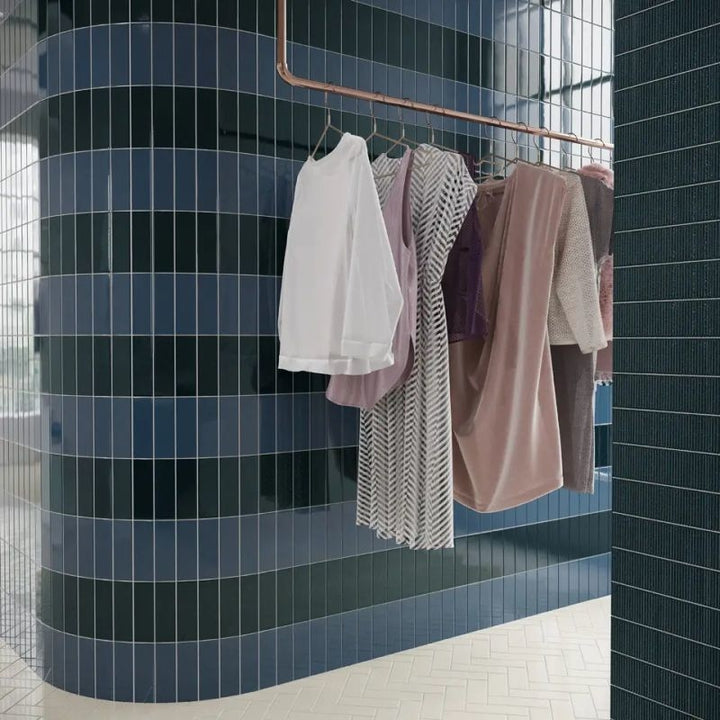 WOW Micare Midnight porcelain wall tiles in an interior setting