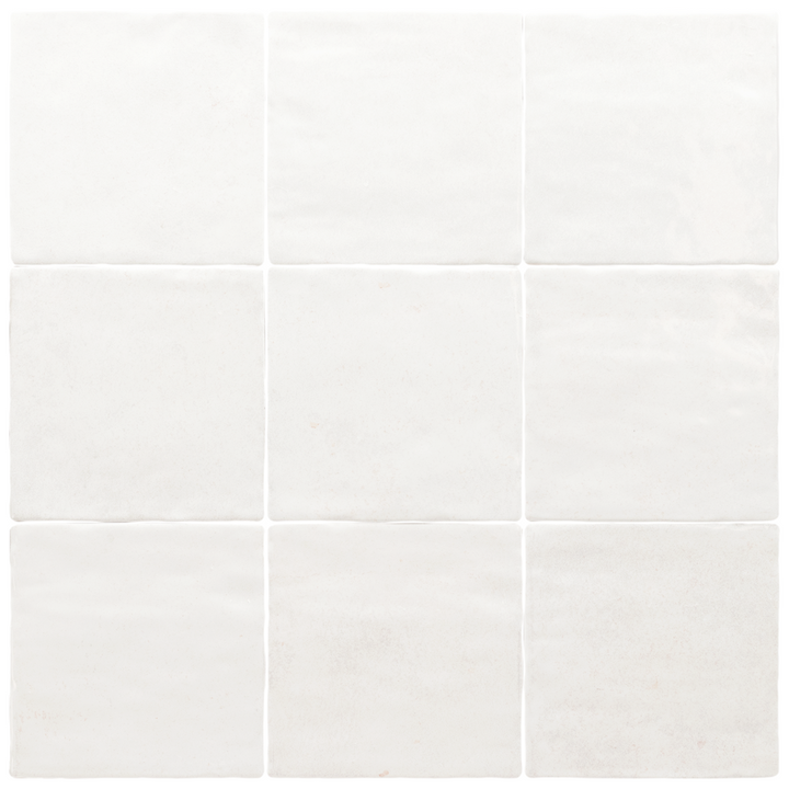 Curated Zellige Small Format Square Porcelain Wall Tiles